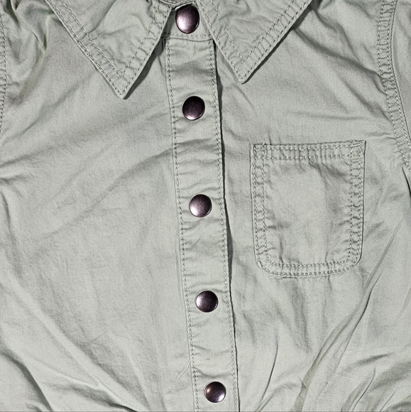 Cat & Jack Girl's Short Sleeve Jumpsuit Utility Boilersuit Sage Size M, L, & XL - Picture 14 of 16